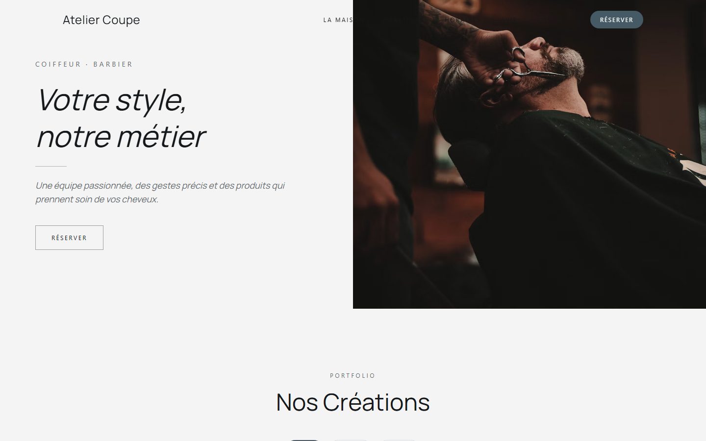 Aperçu du modèle Atelier