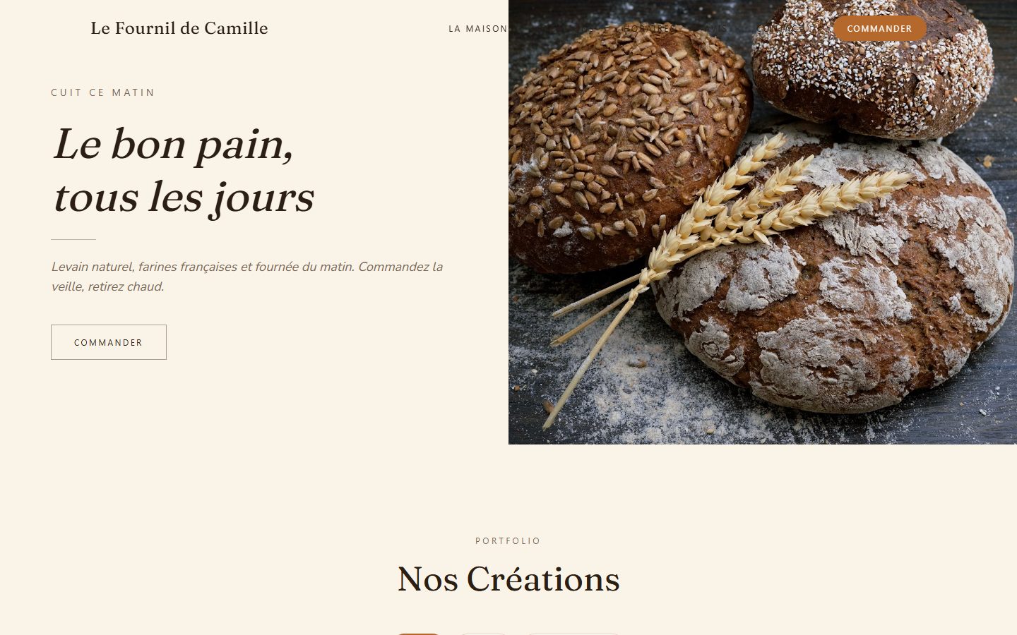 Aperçu du modèle Fournil