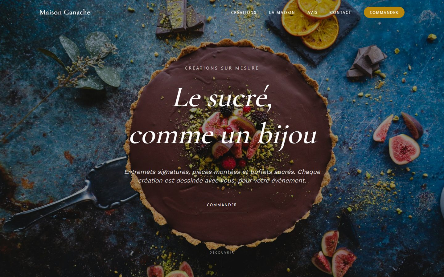 Aperçu du modèle Ganache