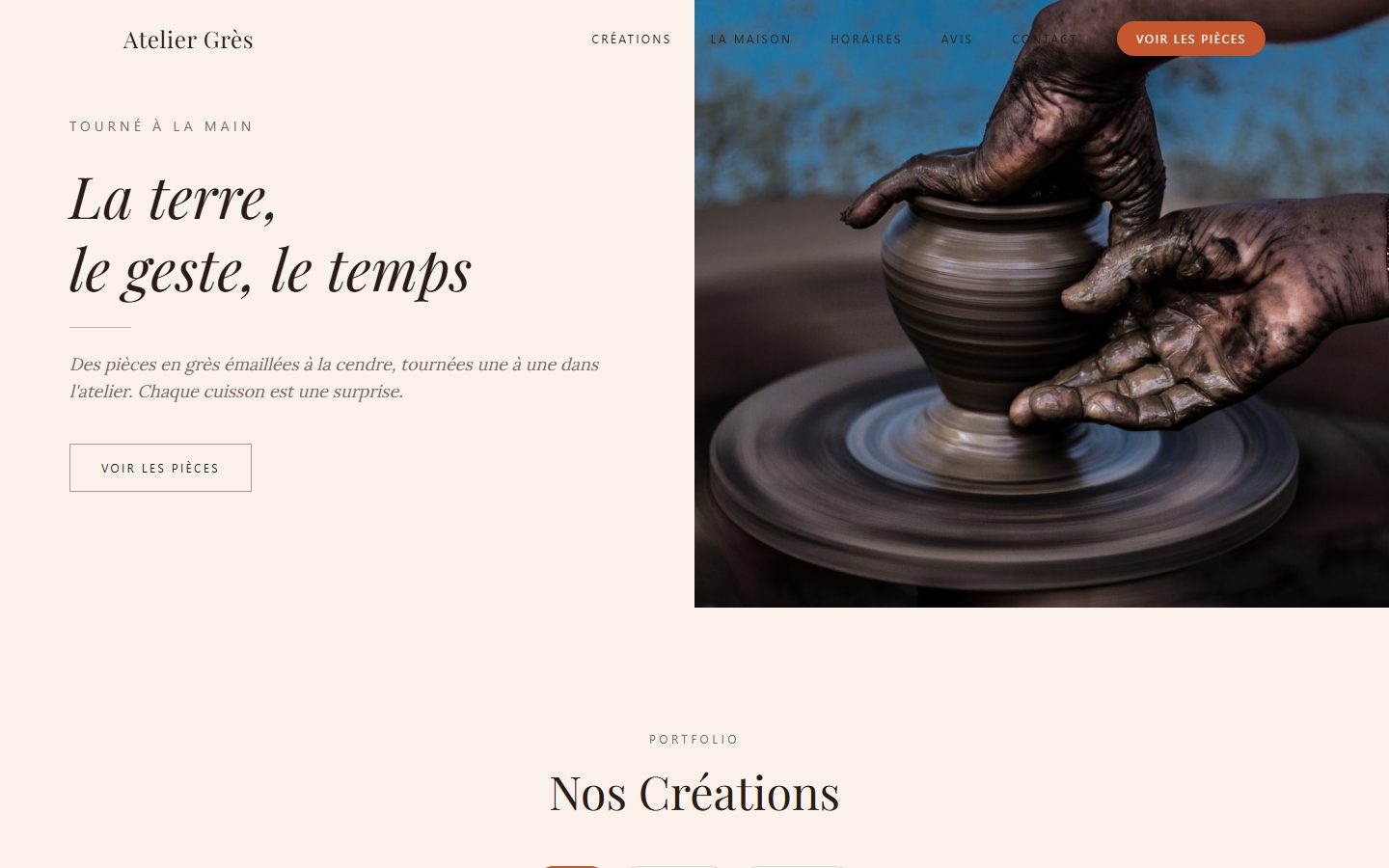 Aperçu du modèle Grès